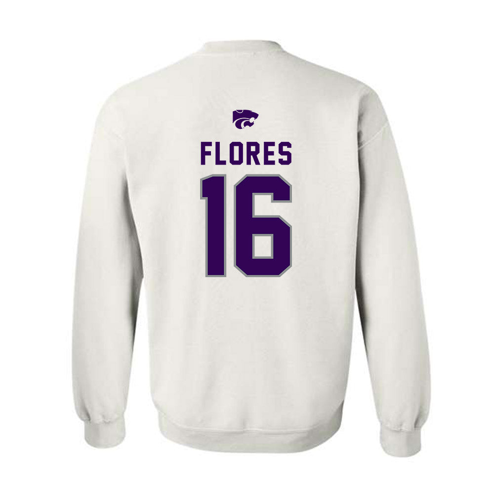 Kansas State - NCAA Baseball : Matthew Flores - EMAW Crewneck Sweatshirt-1