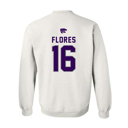 Kansas State - NCAA Baseball : Matthew Flores - EMAW Crewneck Sweatshirt-1