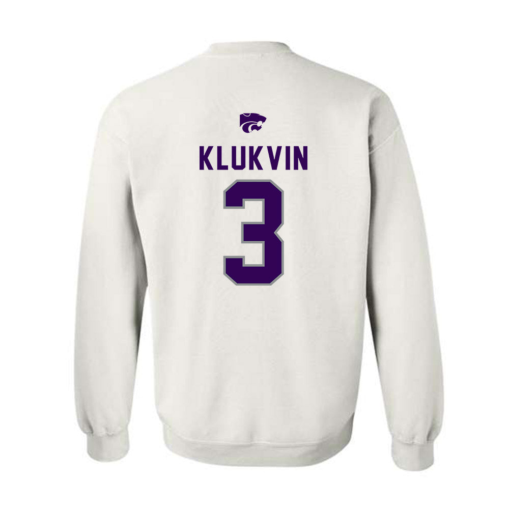 Kansas State - NCAA Women's Volleyball : Alex Klukvin - EMAW Crewneck Sweatshirt-1