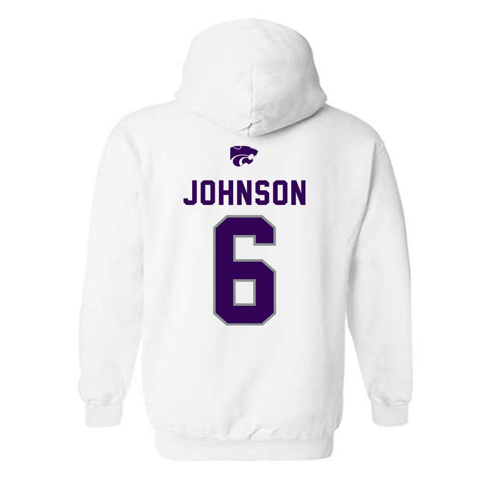 Kansas State - NCAA Men's Basketball : Marcus Johnson - EMAW Hooded Sweatshirt-1