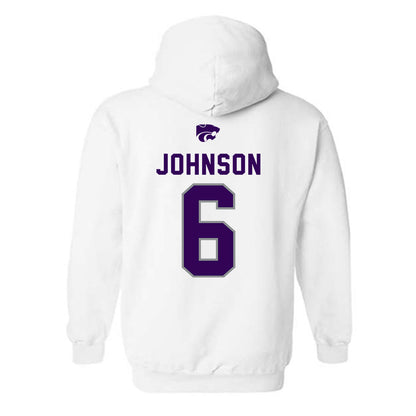 Kansas State - NCAA Men's Basketball : Marcus Johnson - EMAW Hooded Sweatshirt-1