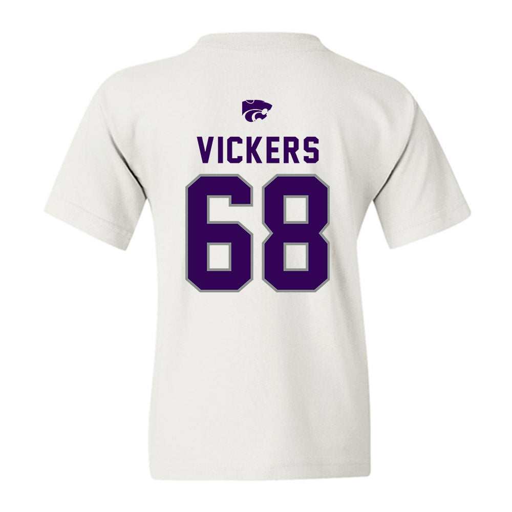 Kansas State - NCAA Football : Joe Vickers - EMAW Youth T-Shirt-1