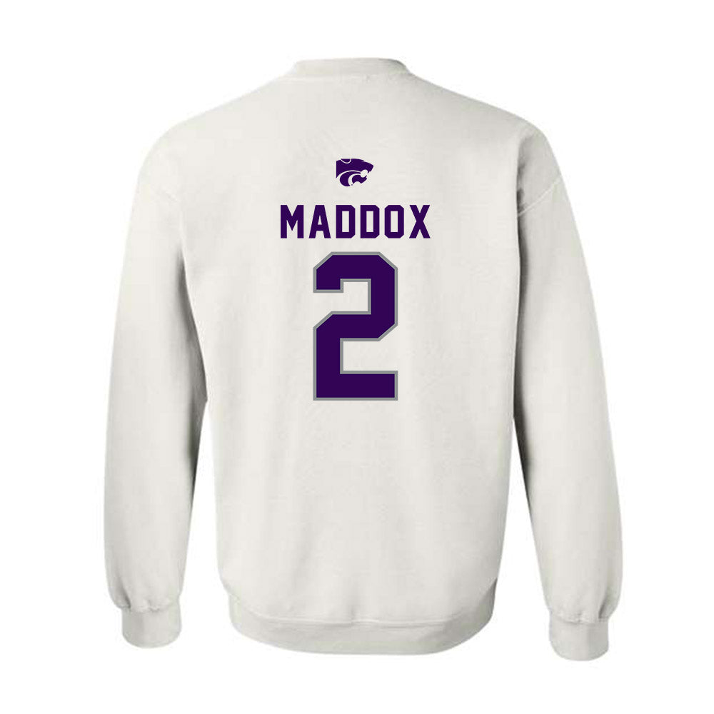 Kansas State - NCAA Football : Adrian Maddox - EMAW Crewneck Sweatshirt-1
