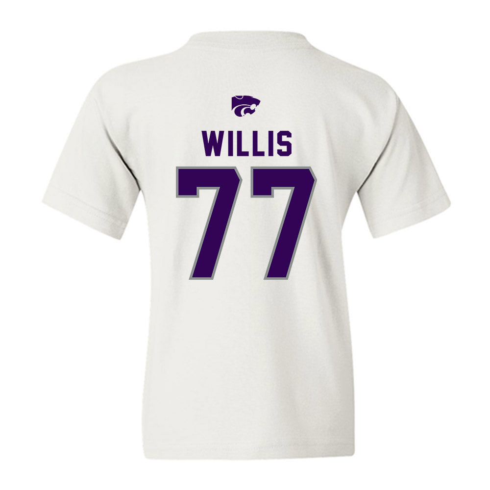 Kansas State - NCAA Baseball : Carver Willis - EMAW Youth T-Shirt-1