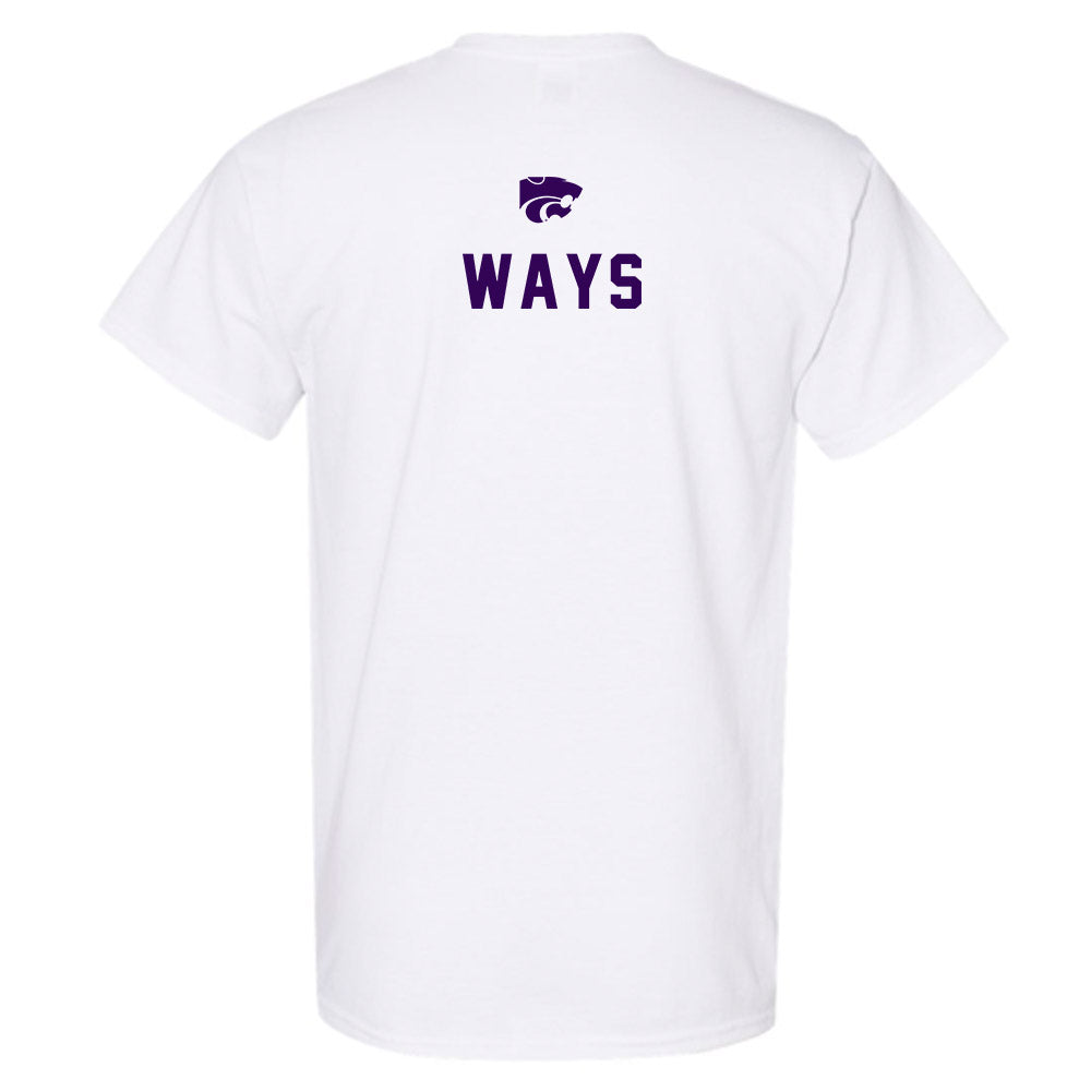 Kansas State - NCAA Men's Track & Field : Cyrus Ways - EMAW T-Shirt-1