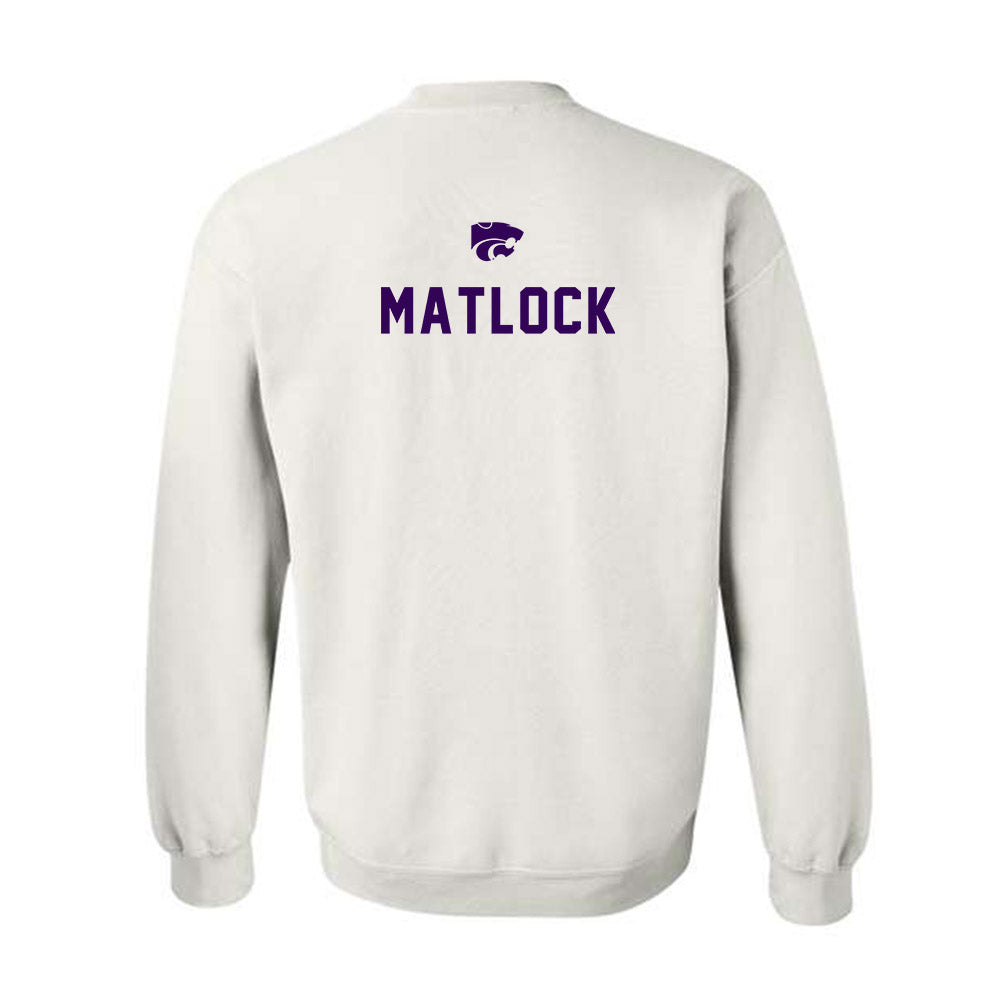 Kansas State - NCAA Men's Track & Field : Nen Matlock - EMAW Crewneck Sweatshirt-1