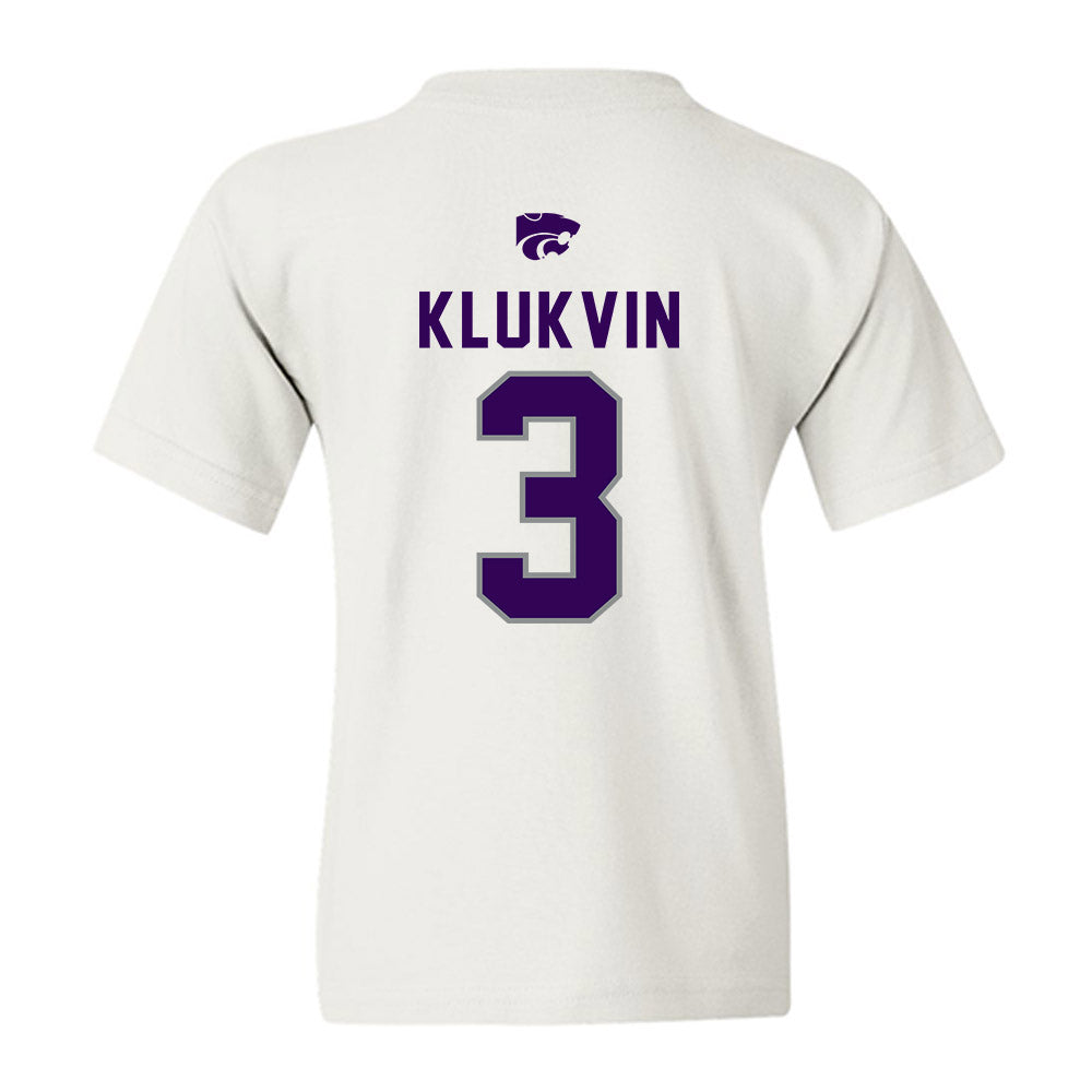 Kansas State - NCAA Women's Volleyball : Alex Klukvin - EMAW Youth T-Shirt-1