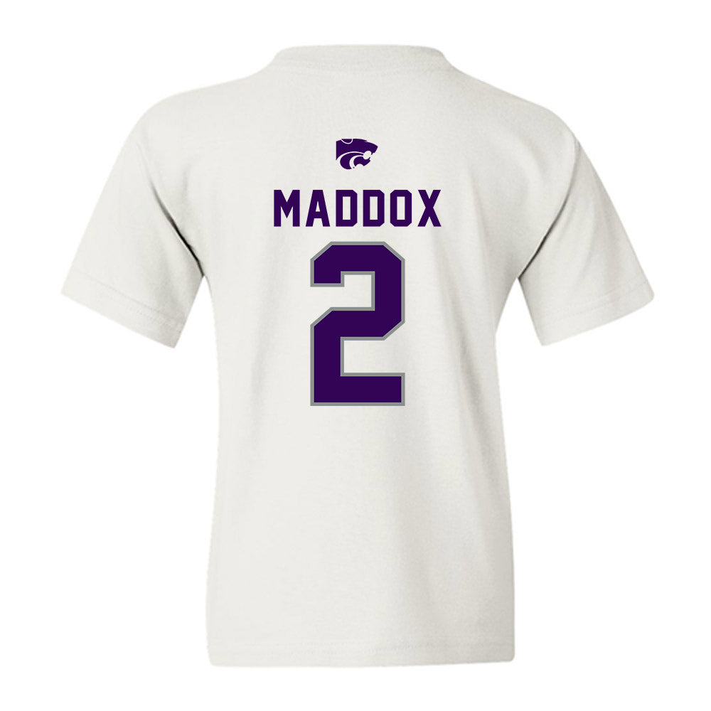 Kansas State - NCAA Football : Adrian Maddox - EMAW Youth T-Shirt-1