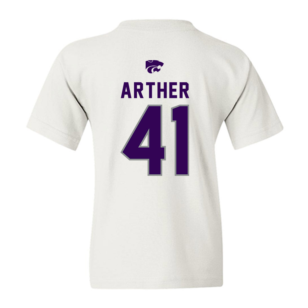 Kansas State - NCAA Baseball : Adam Arther - EMAW Youth T-Shirt-1