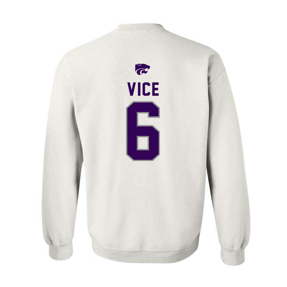 Kansas State - NCAA Men's Basketball : Brock Vice - EMAW Crewneck Sweatshirt-1