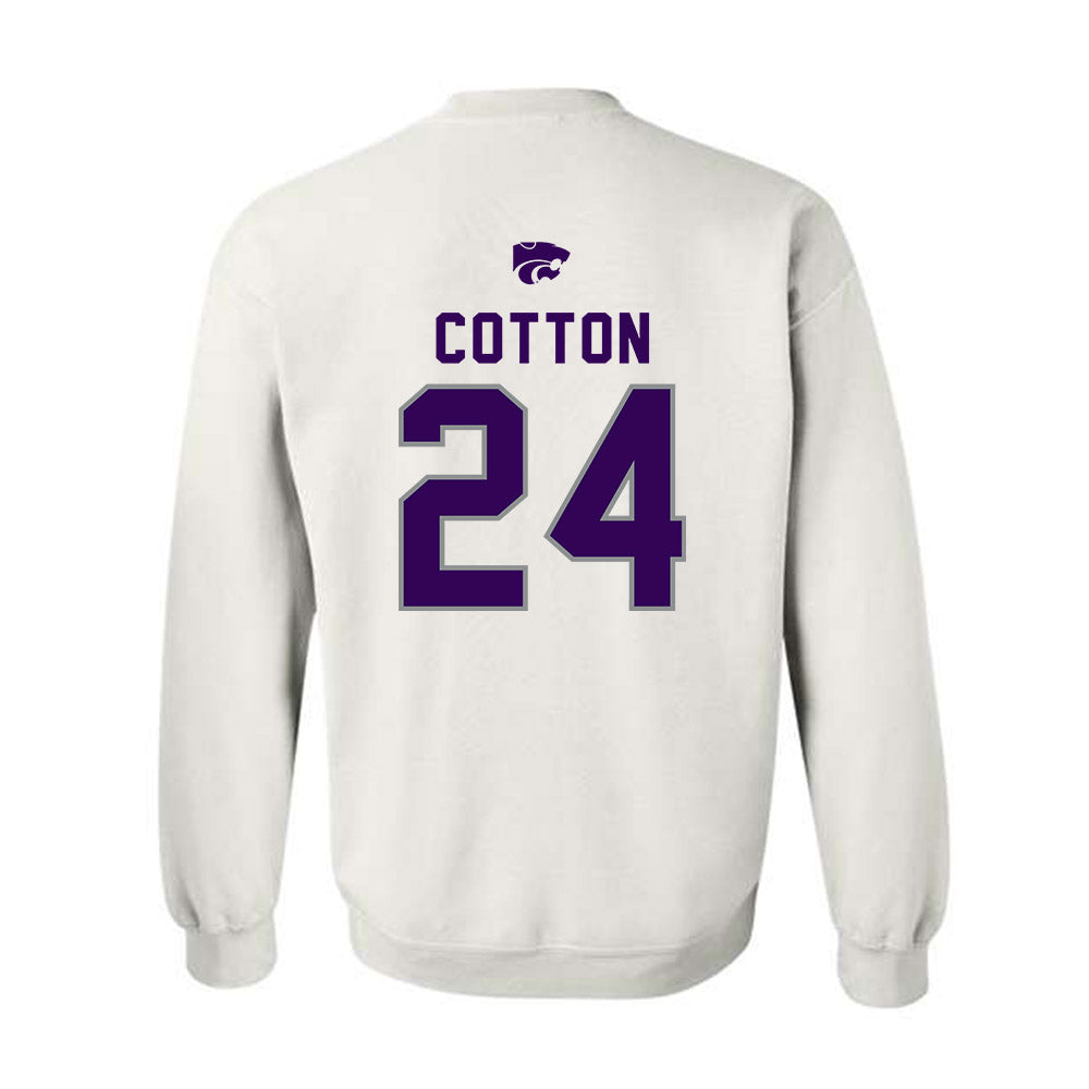 Kansas State - NCAA Women's Basketball : Jenessa Cotton - EMAW Crewneck Sweatshirt-1