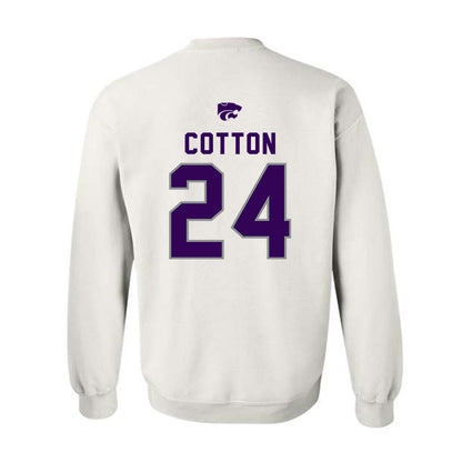 Kansas State - NCAA Women's Basketball : Jenessa Cotton - EMAW Crewneck Sweatshirt-1