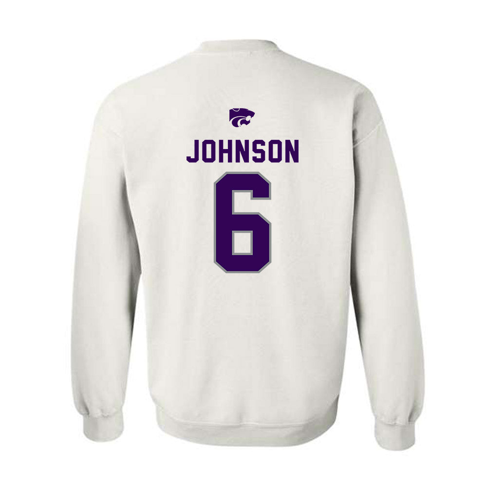 Kansas State - NCAA Men's Basketball : Marcus Johnson - EMAW Crewneck Sweatshirt-1