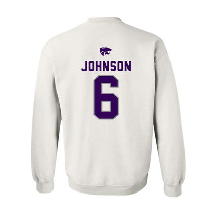 Kansas State - NCAA Men's Basketball : Marcus Johnson - EMAW Crewneck Sweatshirt-1