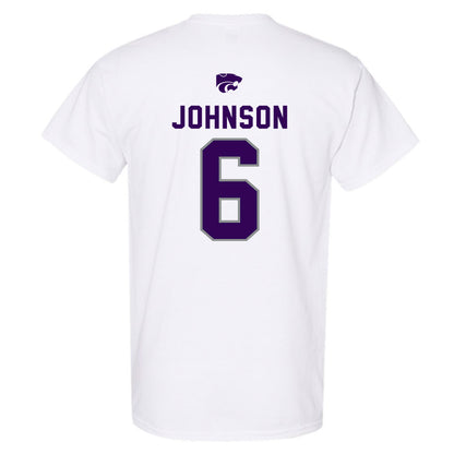 Kansas State - NCAA Men's Basketball : Marcus Johnson - EMAW T-Shirt-1