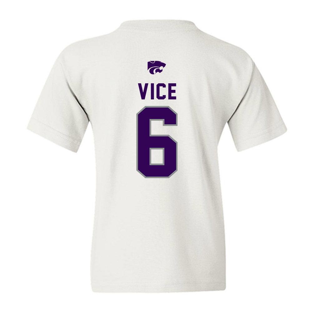 Kansas State - NCAA Men's Basketball : Brock Vice - EMAW Youth T-Shirt-1