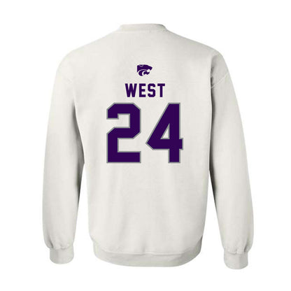 Kansas State - NCAA Football : Tanner West - EMAW Crewneck Sweatshirt-1