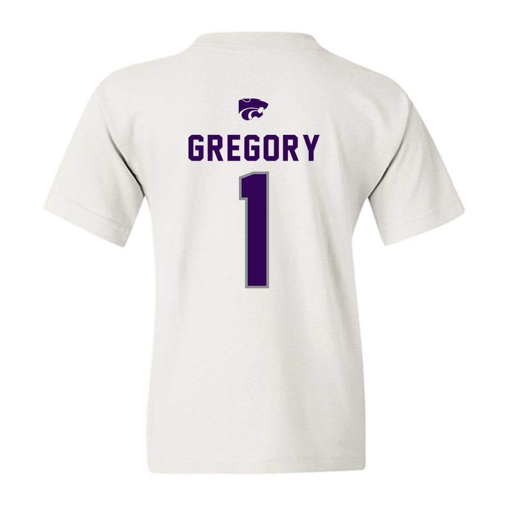 Kansas State - NCAA Football : Wendell Gregory - EMAW Youth T-Shirt-1