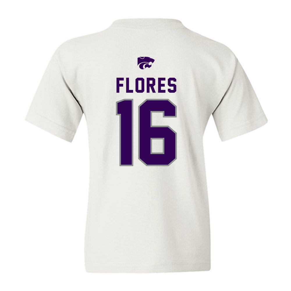 Kansas State - NCAA Baseball : Matthew Flores - EMAW Youth T-Shirt-1