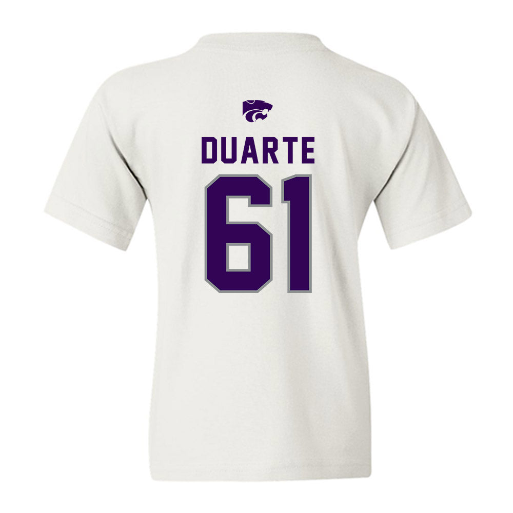 Kansas State - NCAA Football : Chase Duarte - EMAW Youth T-Shirt-1