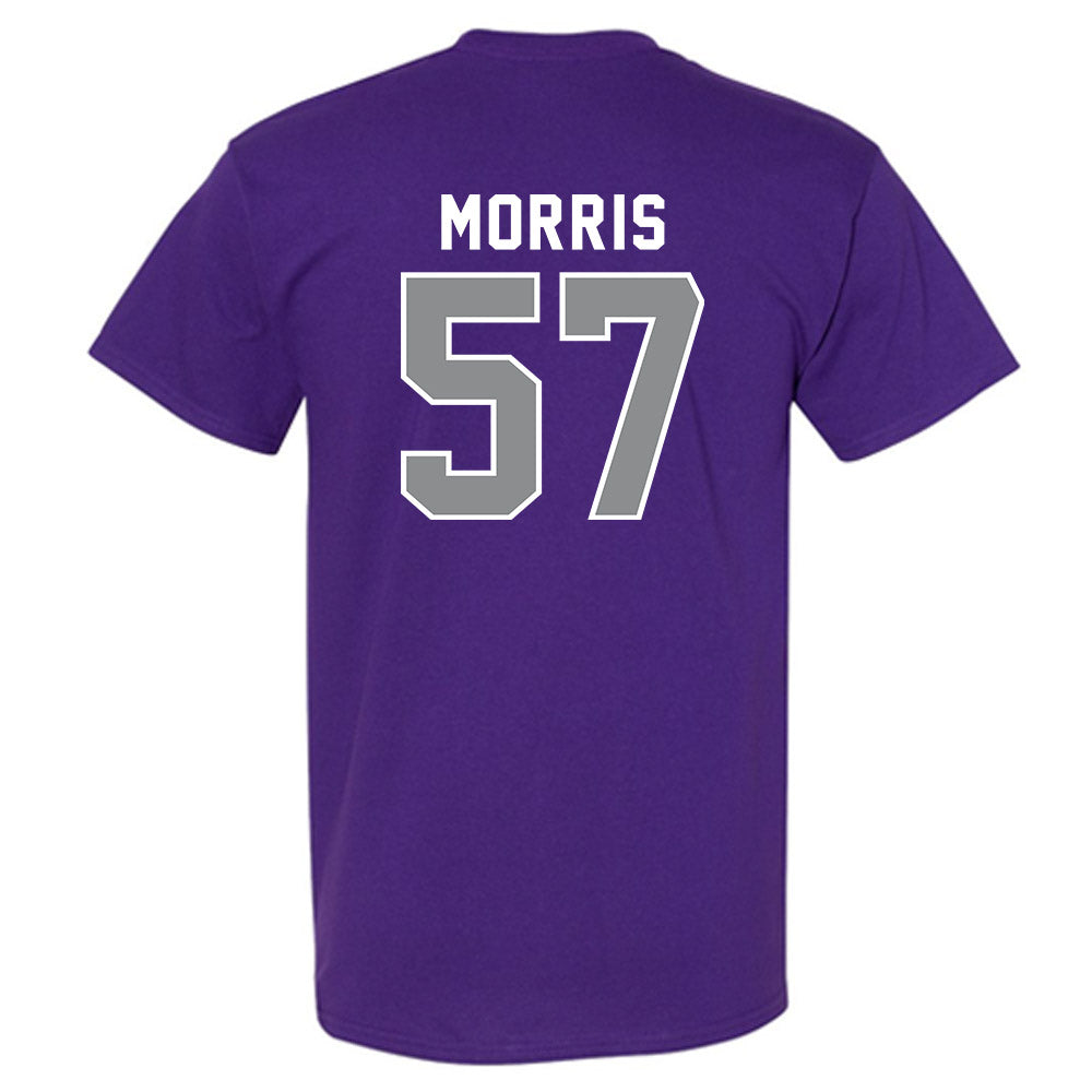 Kansas State - NCAA Football : Delvin Morris - Wildcat hand sign T-Shirt-1