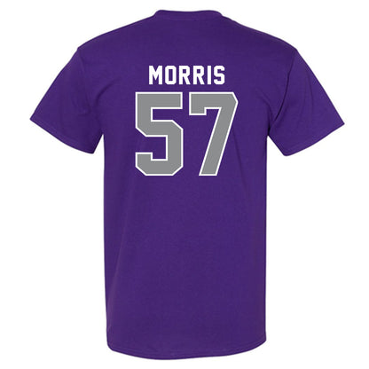 Kansas State - NCAA Football : Delvin Morris - Wildcat hand sign T-Shirt-1