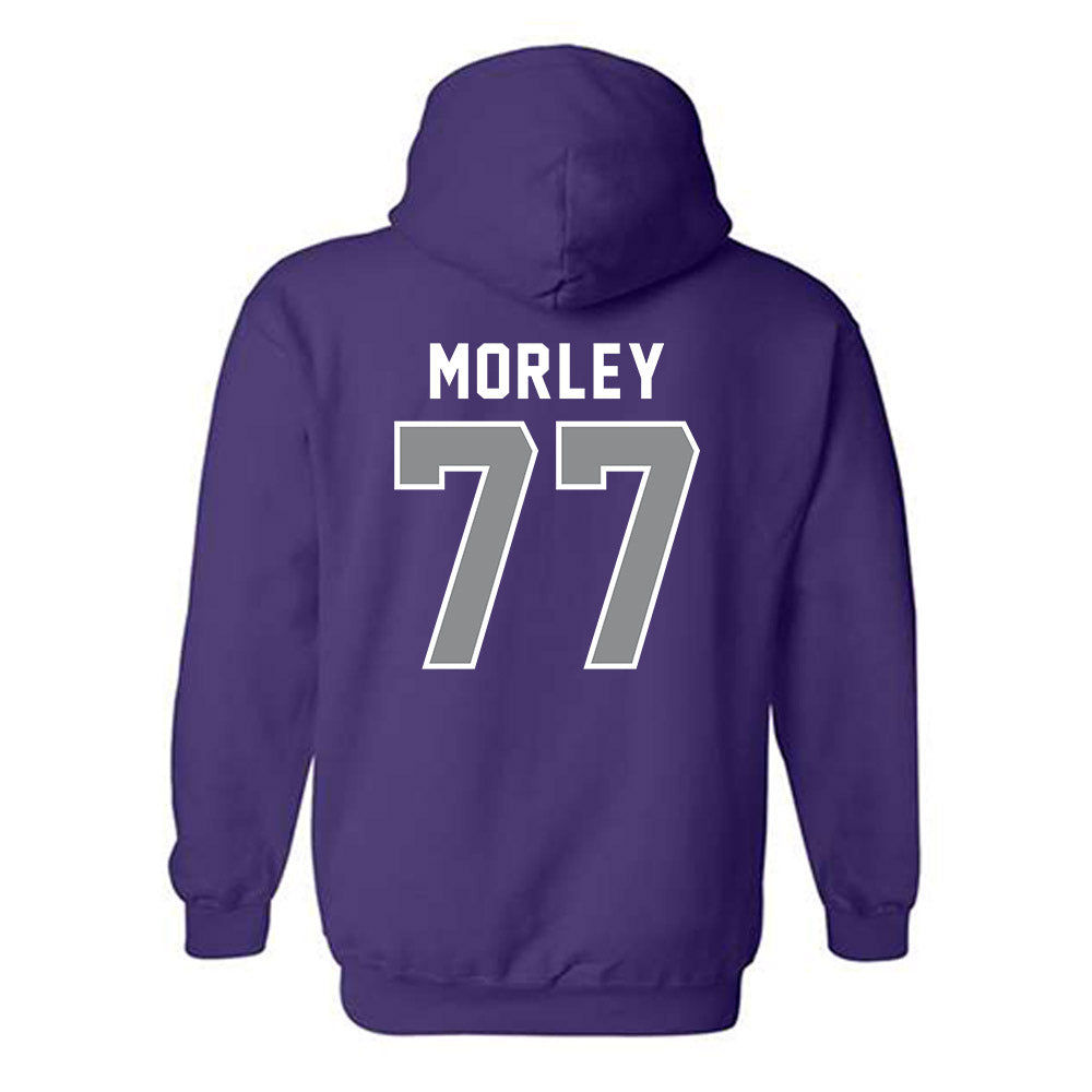 Kansas State - NCAA Football : Tanner Morley - Wildcat hand sign Hooded Sweatshirt-1
