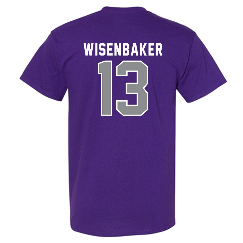 Kansas State - NCAA Baseball : Cole Wisenbaker - Wildcat hand sign T-Shirt-1