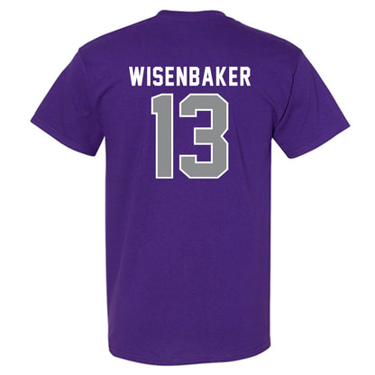 Kansas State - NCAA Baseball : Cole Wisenbaker - Wildcat hand sign T-Shirt-1