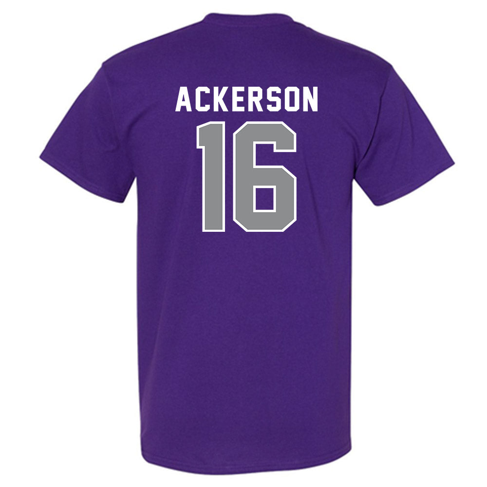 Kansas State - NCAA Football : Dj Ackerson - Wildcat hand sign T-Shirt-1