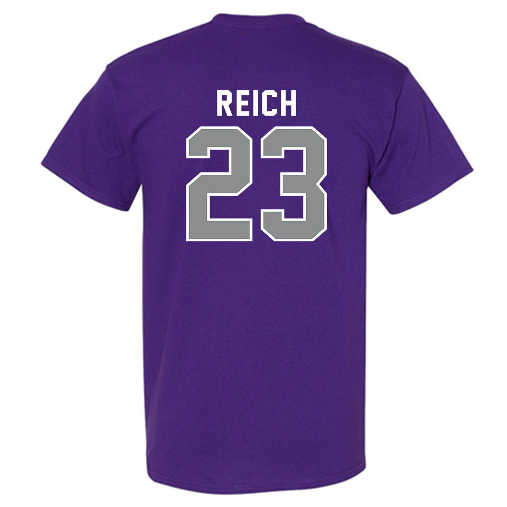 Kansas State - NCAA Baseball : Jonah Reich - Wildcat hand sign T-Shirt-1