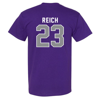 Kansas State - NCAA Baseball : Jonah Reich - Wildcat hand sign T-Shirt-1
