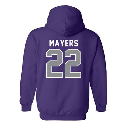 Kansas State - NCAA Women's Soccer : Langley Mayers - Wildcat hand sign Hooded Sweatshirt-1