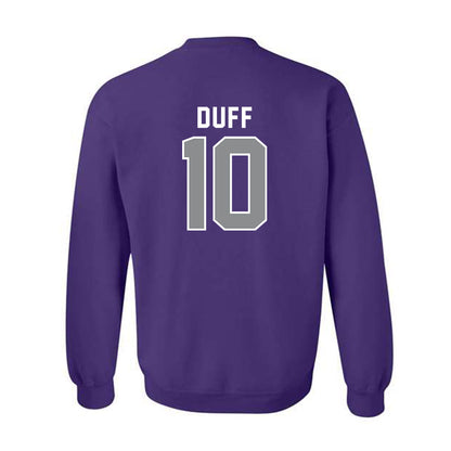 Kansas State - NCAA Football : Dillon Duff - Wildcat hand sign Crewneck Sweatshirt-1