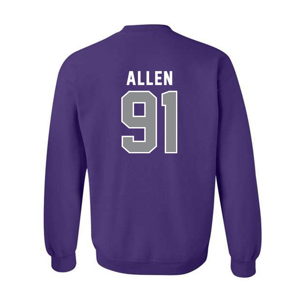 Kansas State - NCAA Football : Jordan Allen - Wildcat hand sign Crewneck Sweatshirt-1