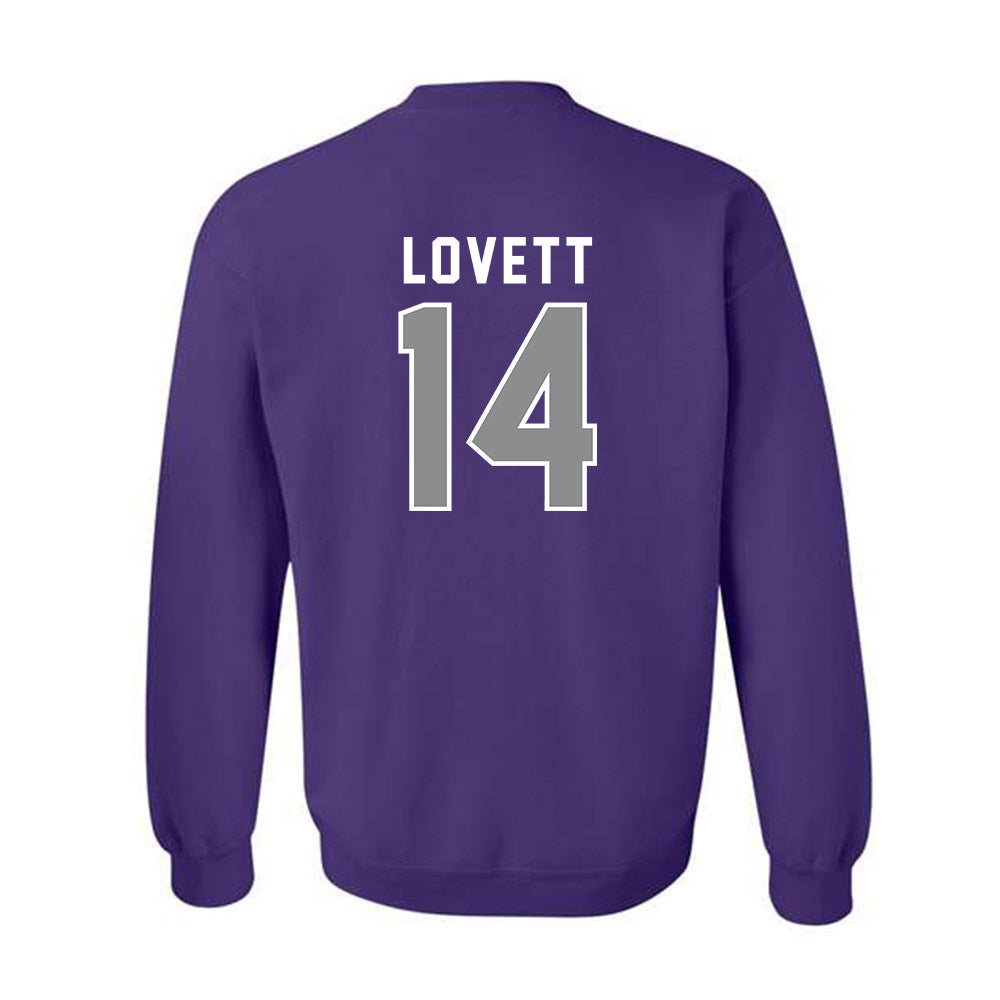 Kansas State - NCAA Football : Maxwell Lovett - Wildcat hand sign Crewneck Sweatshirt-1