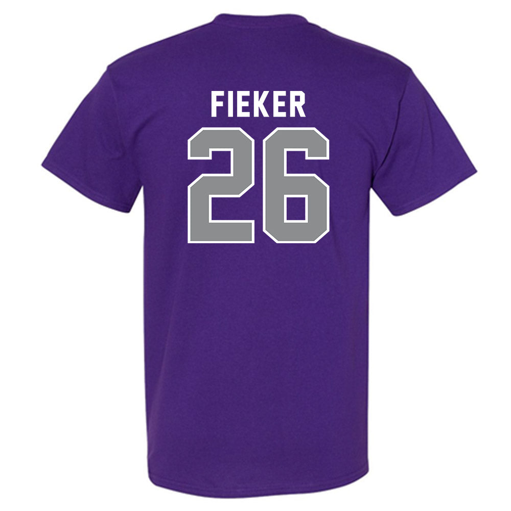 Kansas State - NCAA Women's Soccer : Landry Fieker - Wildcat hand sign T-Shirt-1