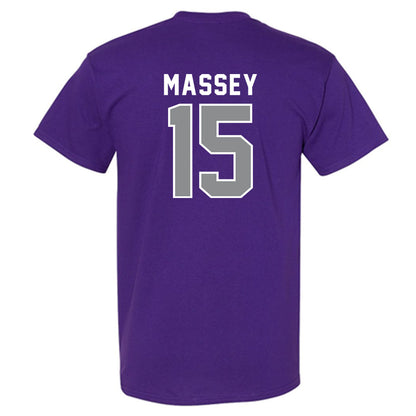 Kansas State - NCAA Women's Volleyball : Addison Massey - Wildcat hand sign T-Shirt-1