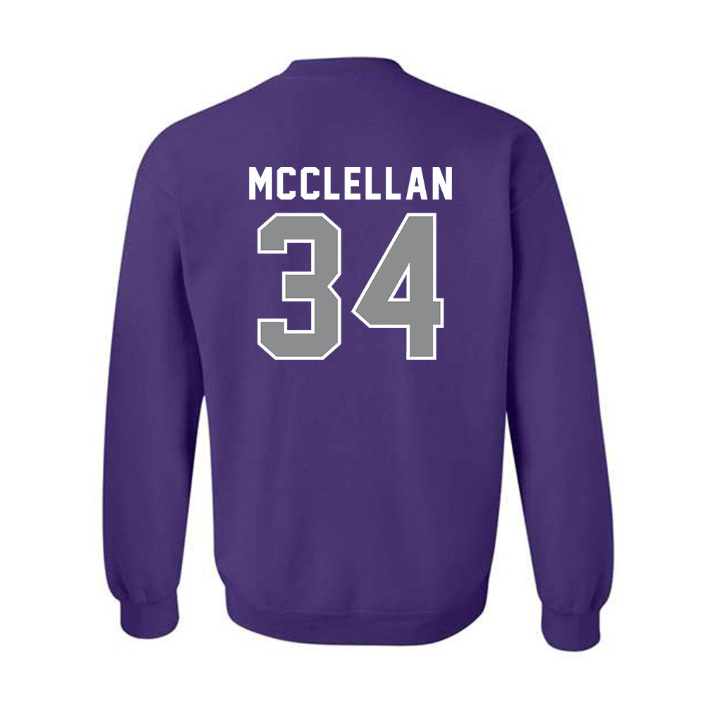 Kansas State - NCAA Football : Nick McClellan - Wildcat hand sign Crewneck Sweatshirt-1