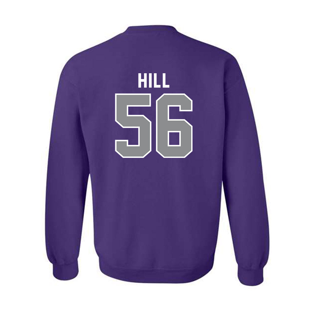 Kansas State - NCAA Football : Elijah Hill - Wildcat hand sign Crewneck Sweatshirt-1