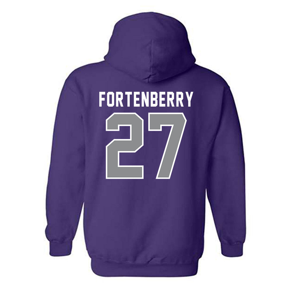 Kansas State - NCAA Baseball : Robert Fortenberry - Wildcat hand sign Hooded Sweatshirt-1