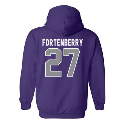 Kansas State - NCAA Baseball : Robert Fortenberry - Wildcat hand sign Hooded Sweatshirt-1