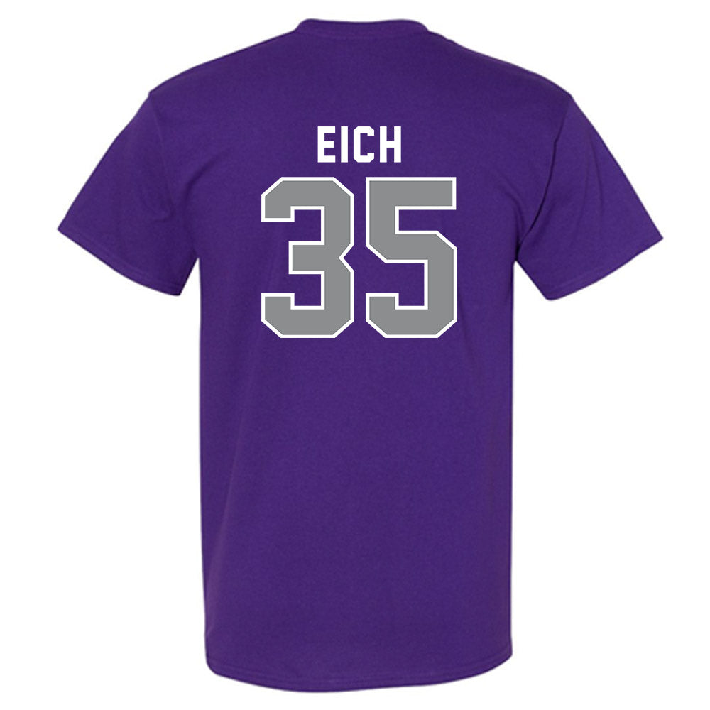 Kansas State - NCAA Baseball : Billy Eich - Wildcat hand sign T-Shirt-1