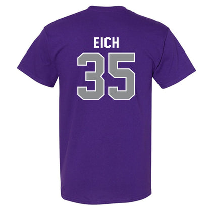 Kansas State - NCAA Baseball : Billy Eich - Wildcat hand sign T-Shirt-1