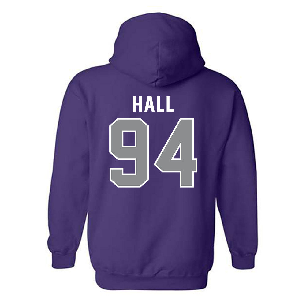 Kansas State - NCAA Football : Kingston Hall - Wildcat hand sign Hooded Sweatshirt-1