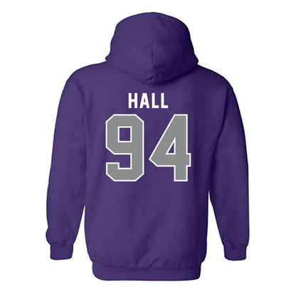 Kansas State - NCAA Football : Kingston Hall - Wildcat hand sign Hooded Sweatshirt-1