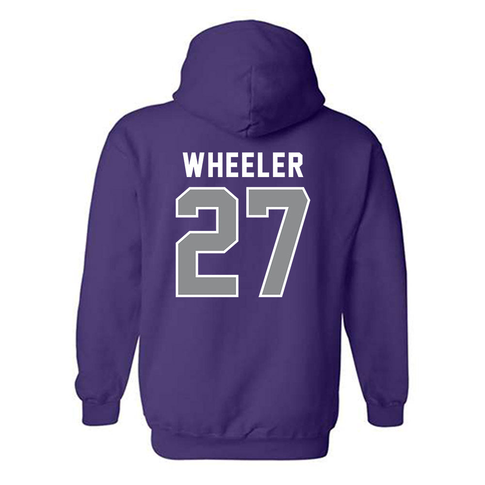Kansas State - NCAA Football : Ben Wheeler - Wildcat hand sign Hooded Sweatshirt-1