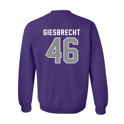 Kansas State - NCAA Baseball : Ethan Giesbrecht - Wildcat hand sign Crewneck Sweatshirt-1