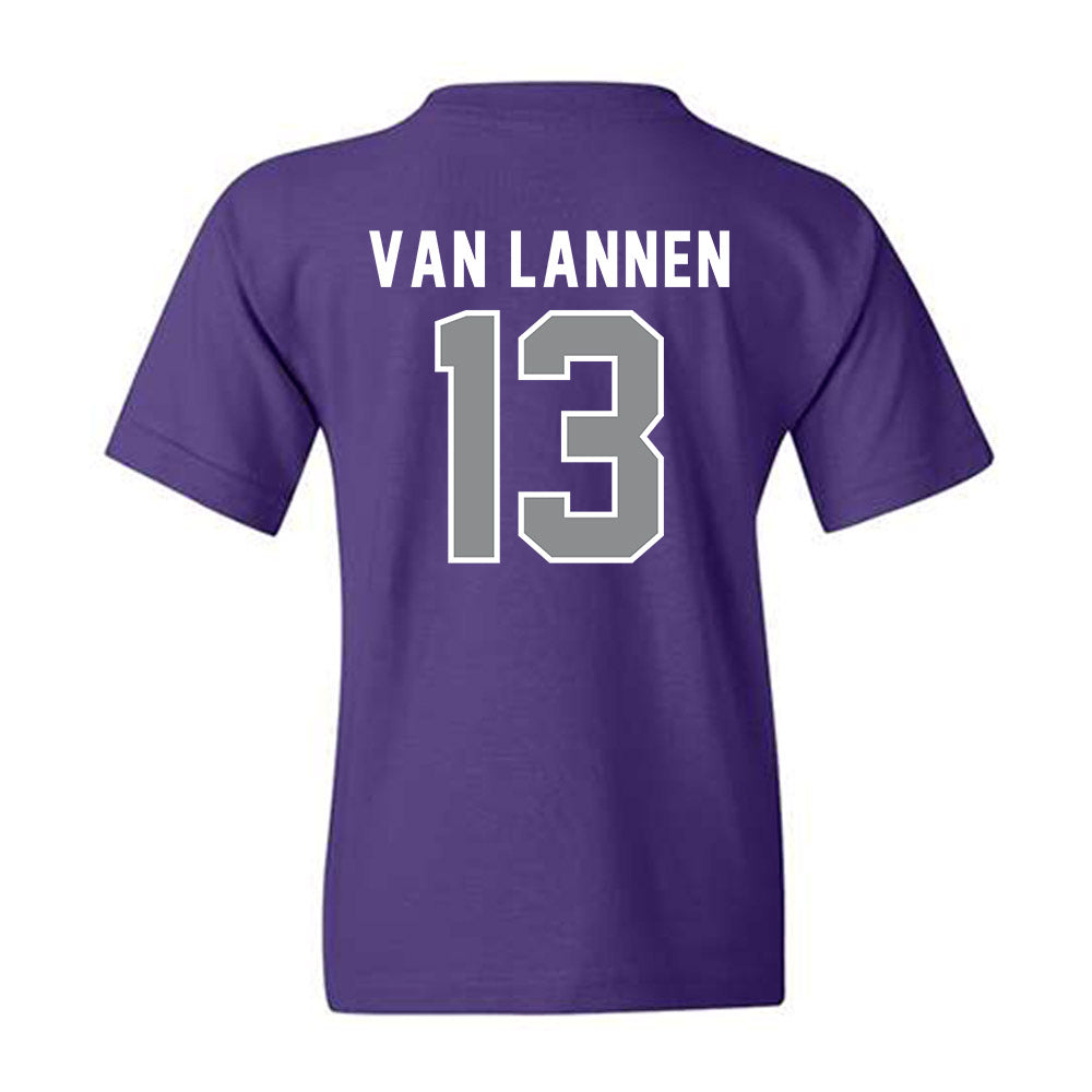 Kansas State - NCAA Women's Volleyball : Emerson Van Lannen - Wildcat hand sign Youth T-Shirt-1