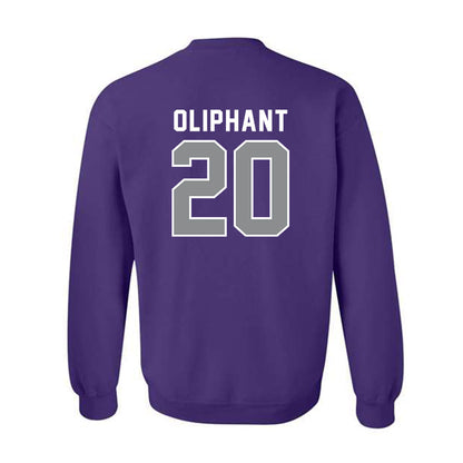 Kansas State - NCAA Football : Jacobi Oliphant - Wildcat hand sign Crewneck Sweatshirt-1